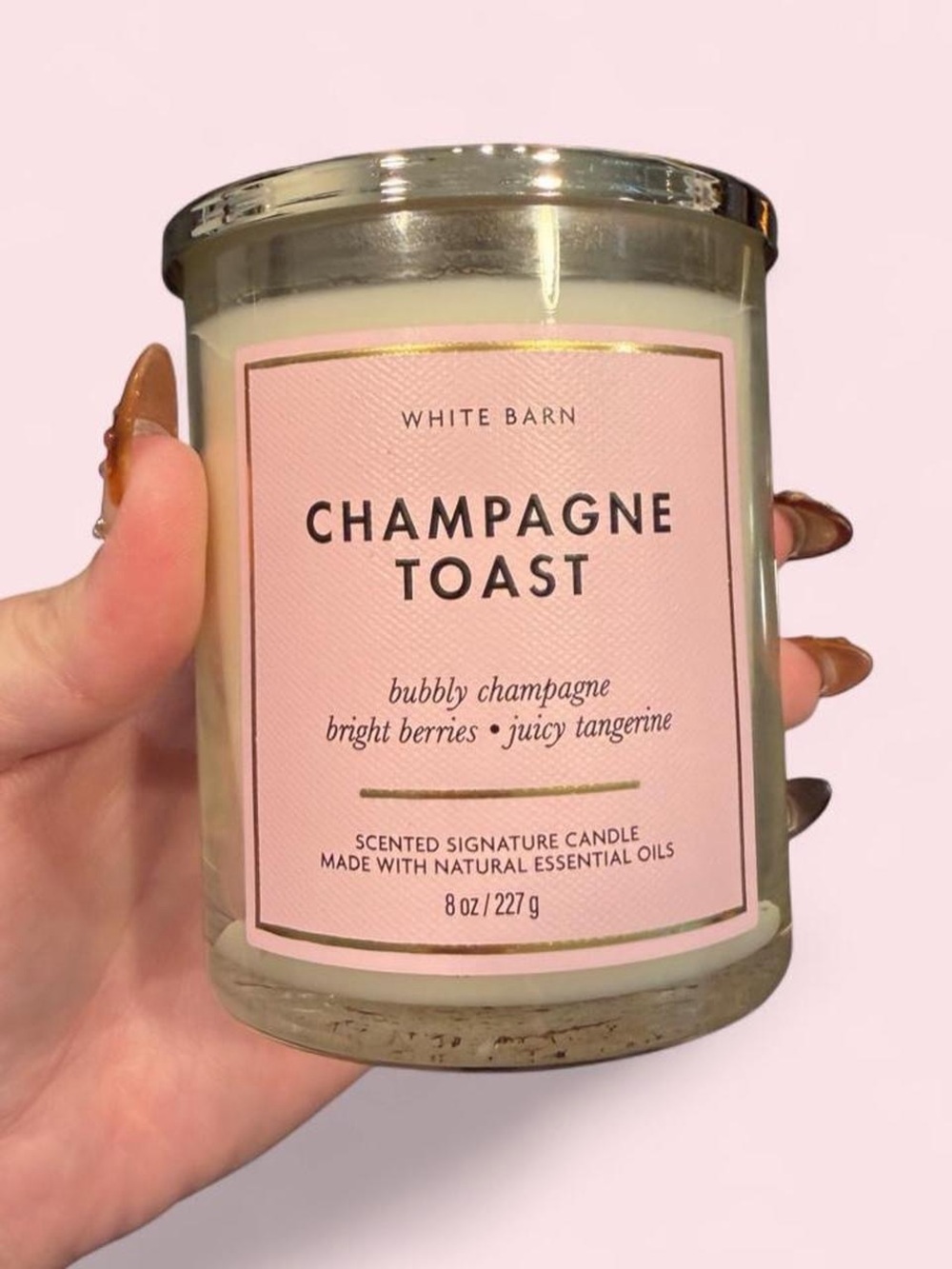 Bath & Body Works Champagne Toast Candle - Pink Label
